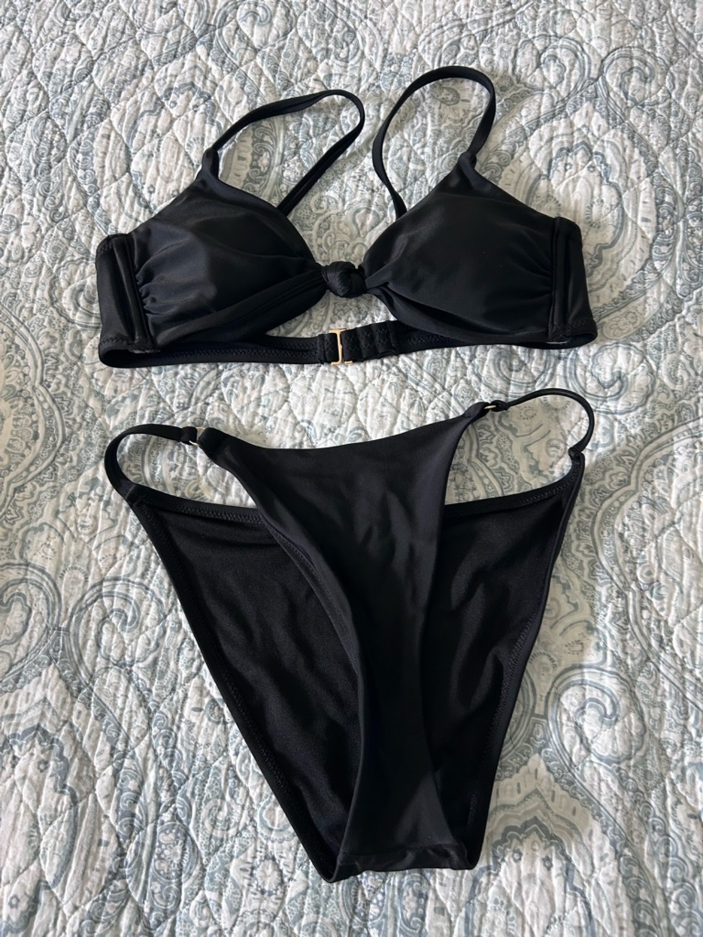 Target Black Knot Front Bikini Set